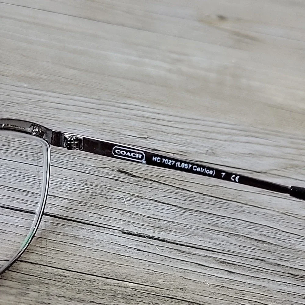 Coach HC 7027 L057 Catrice 9074/11‎ Dark Silver Eyeglasses Frames Only 56-15 135